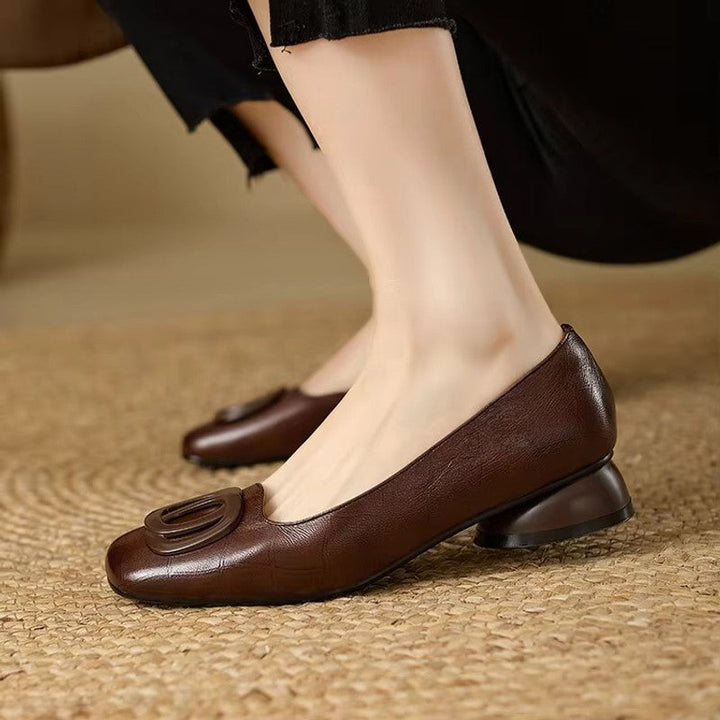 Opium | Round-Toe Low-Heel Pumps