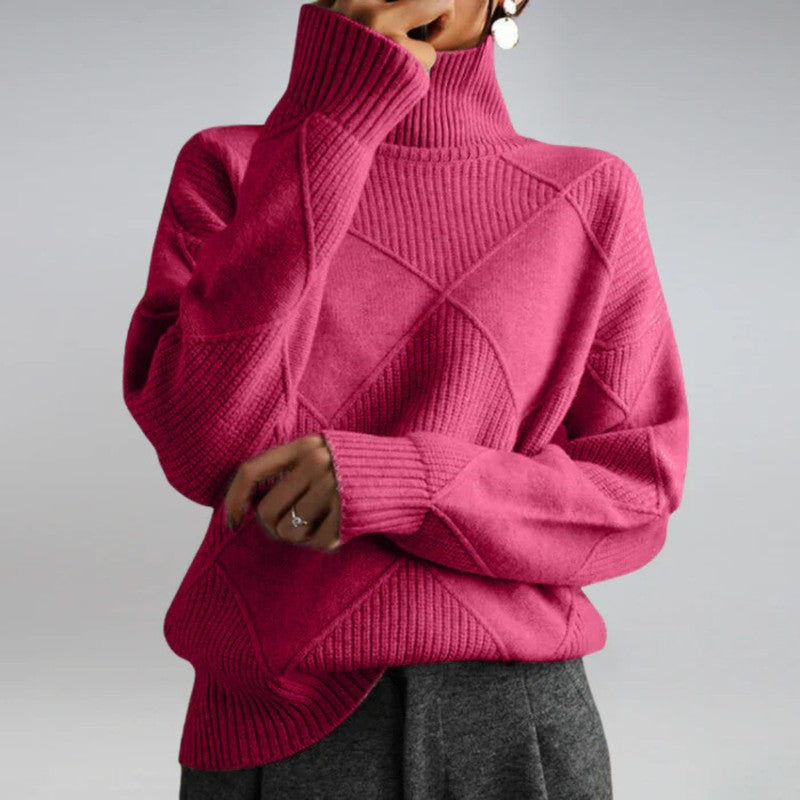 Magdalene | Fold-Over Turtleneck Sweater