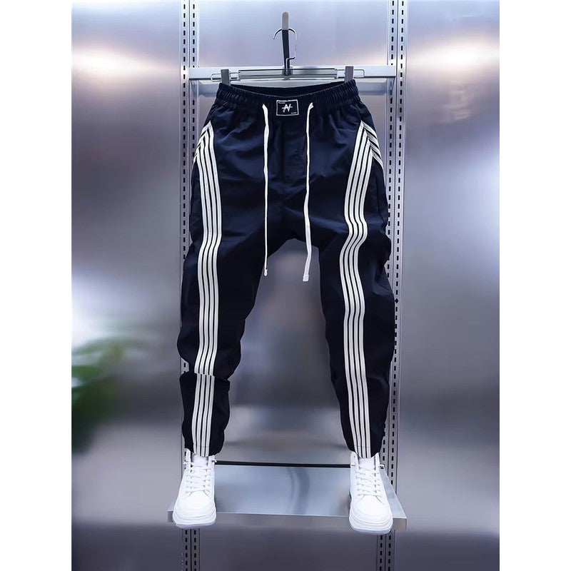 Μάρκους | Ριγέ παντελόνι jogger με πάνελ