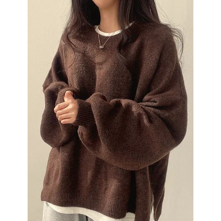 Vida | Oversized Crew Neck Sweater