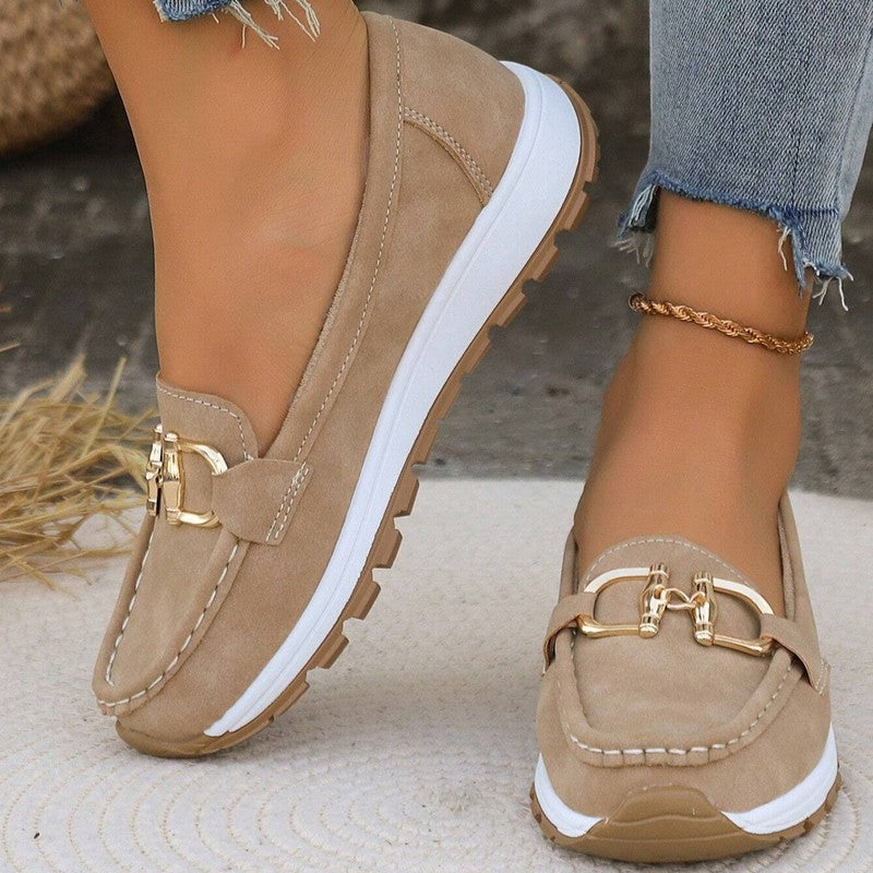 Elena | Buckle-Accent Slip-On Loafers