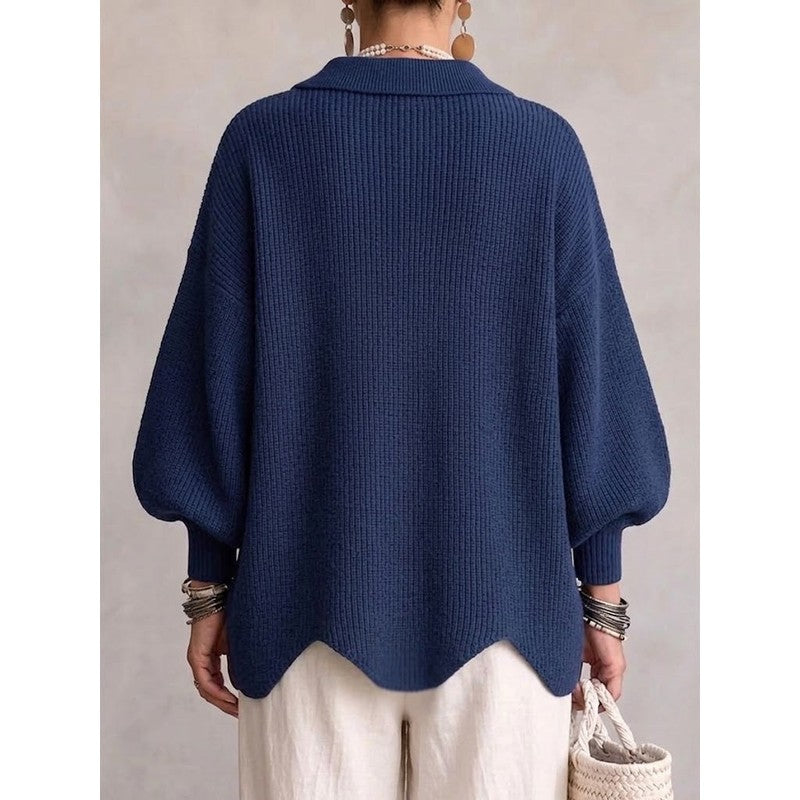Audrey | Oversized Statement Collar Cardigan