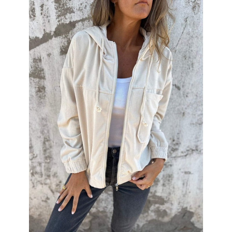 Women Jacket | Lauren Oversized Hooded Zip-Up