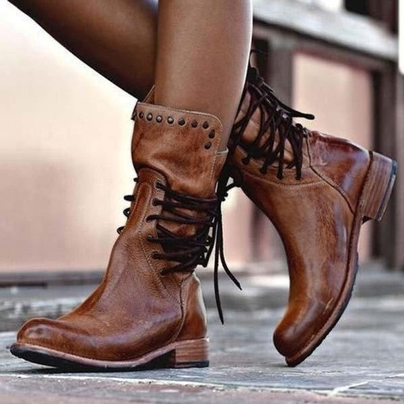 Women Mara | Studded Mid-Calf -Up Boots