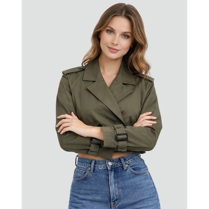 Juliana | Cropped Belted Trench Coat