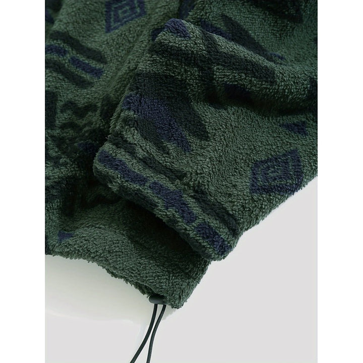 Carmen | Geometric Pattern Zip-Up Jacket