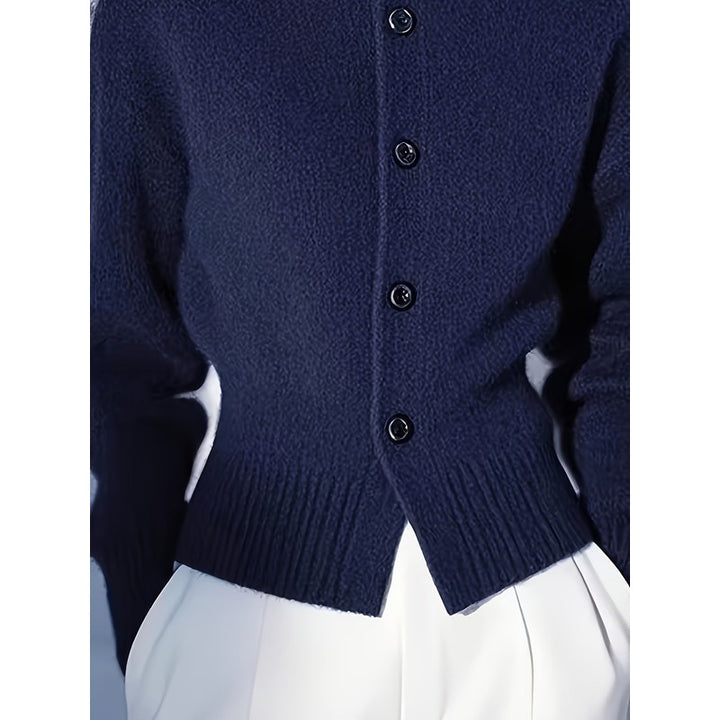 Vienna | High Neck Button Cardigan