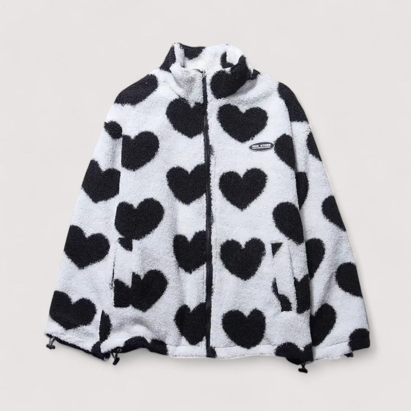Sommerfeld | Reversible Heart-Pattern Jacket