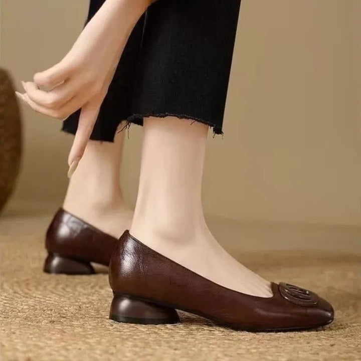 Opium | Round-Toe Low-Heel Pumps