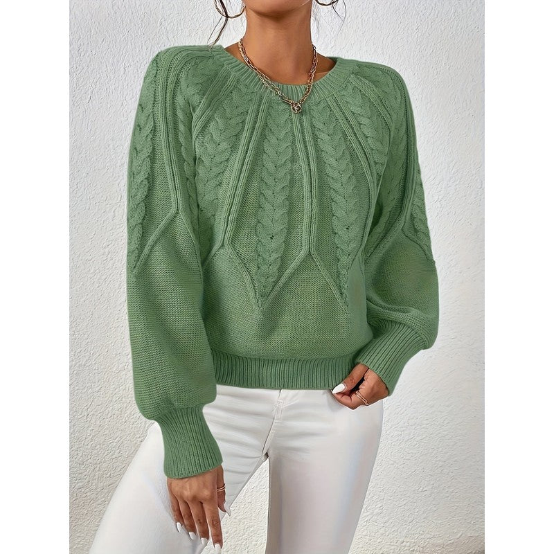 Women's Sweater | Relaxed Cable-Knit Pullover