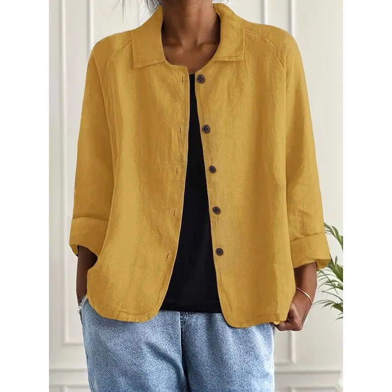 Zeffirine | Point Collar Relaxed Blouse