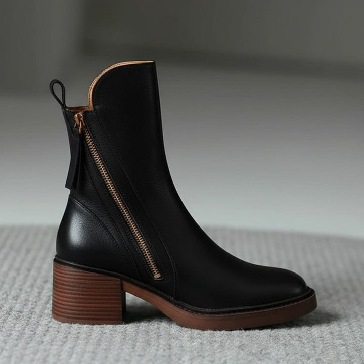 Pernelle | Square Heel Ankle Boots