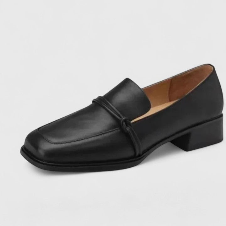 Women Loafers | Retro Knotted Vamp Loafers
