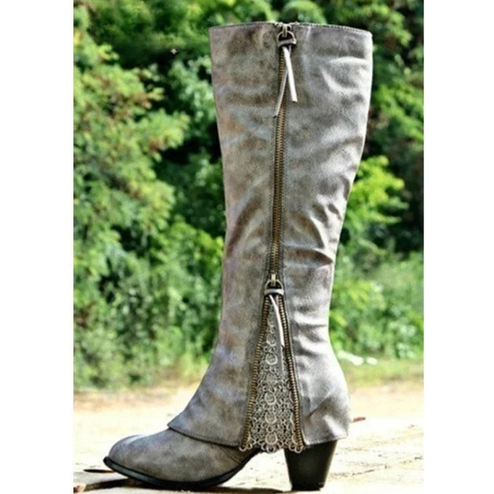 Women Knee High Western Boots