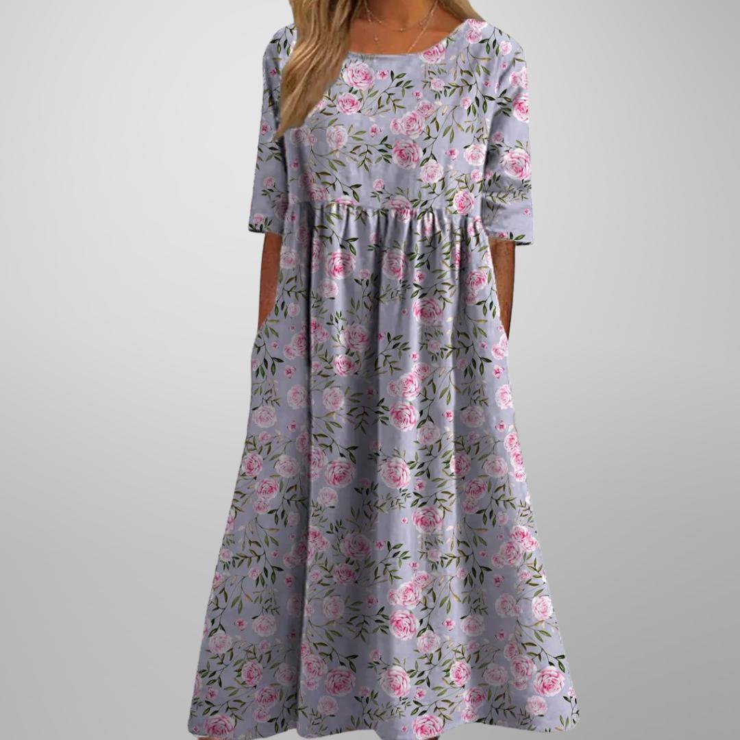 Gail | Relaxed Floral Midi Dress