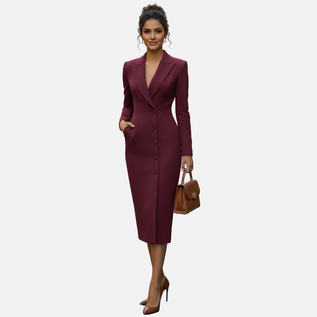 Tifanny | Abito blazer – abito midi aderente a maniche lunghe