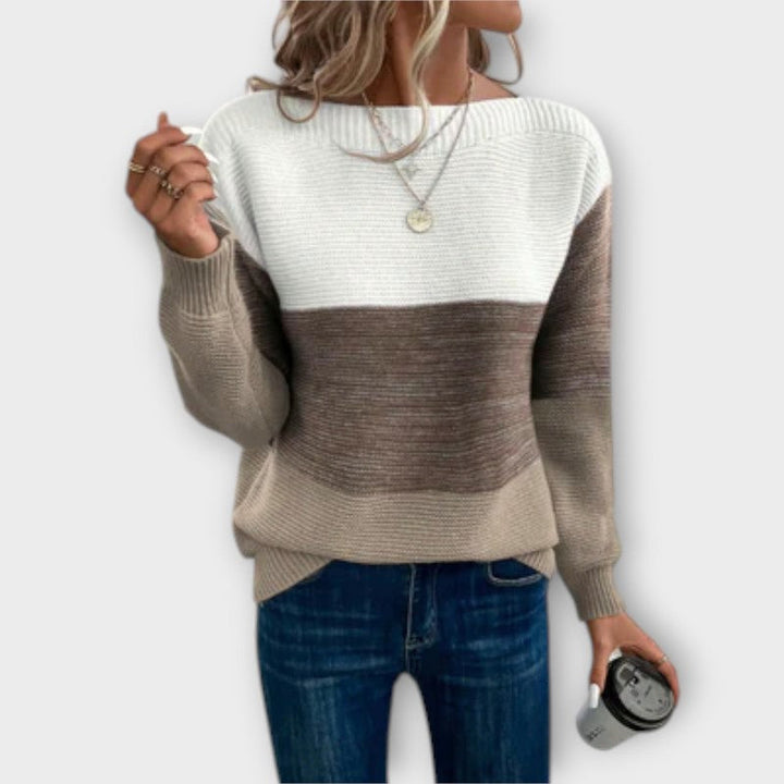 Elisabet | Colorblock Ribbed Sweater