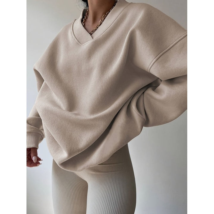 Hazel | Half-Zip Ribbed Sweatshirt