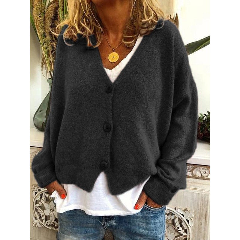 Amelia | V-Neck Oversized Cardigan