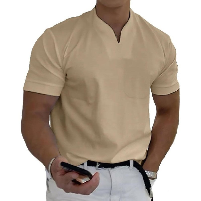 Logan | Structured V-Neck Polo Shirt