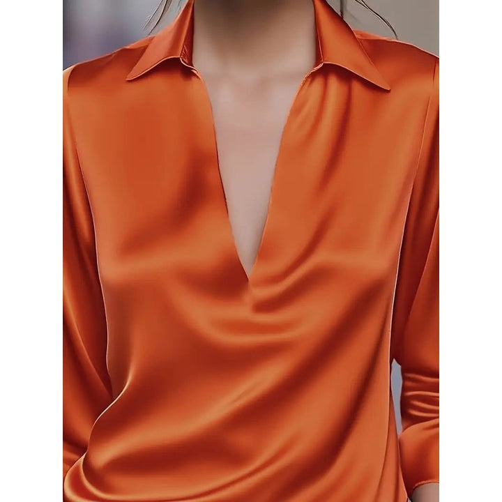 Anna | Soft Structured V-Neck Blouse