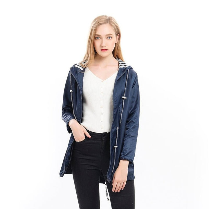 Women Coat | Margaret Hooded Drawstring Silhouette