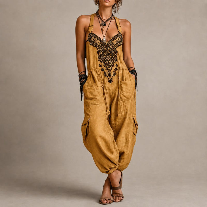 Freya | Bohemian Drop-Crotch Jumpsuit
