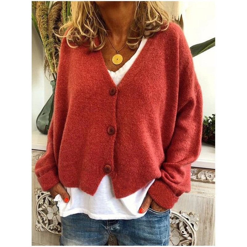 Amelia | V-Neck Oversized Cardigan