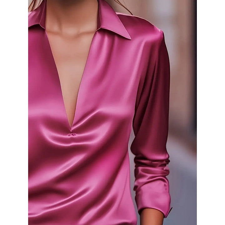 Anna | Soft Structured V-Neck Blouse