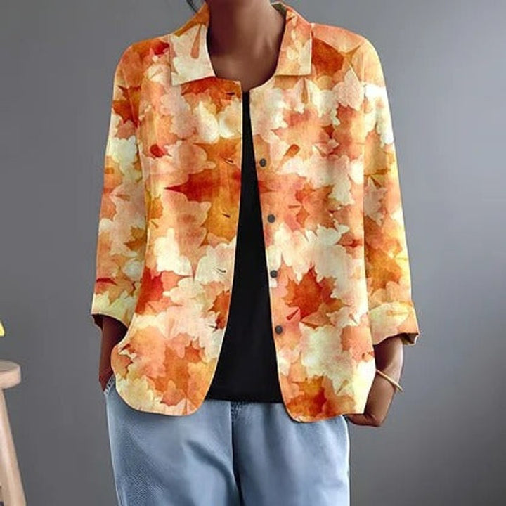 Laurentine | Relaxed Fit Button-Front Blouse