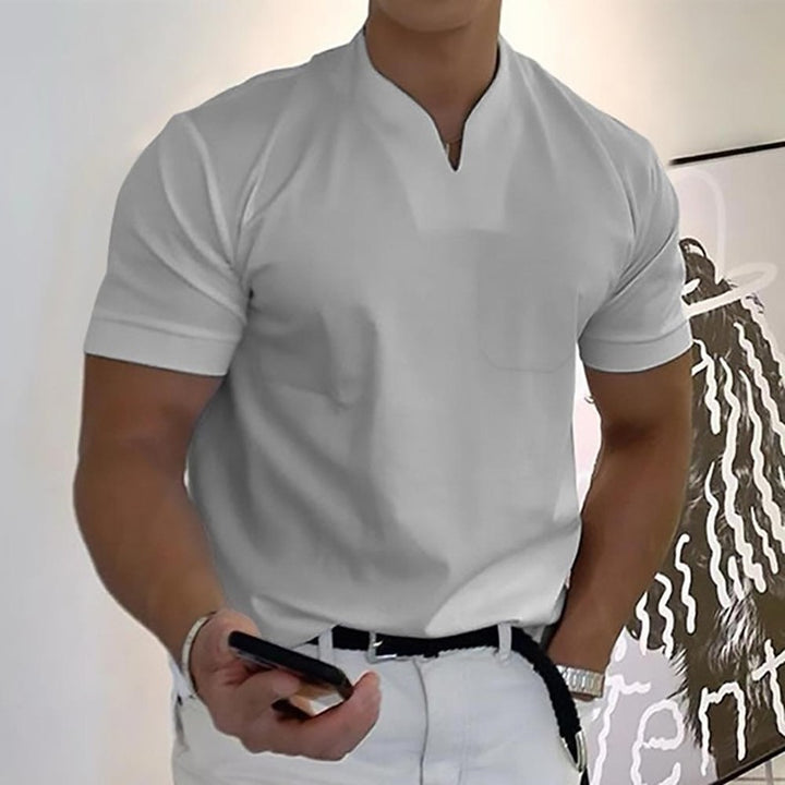 Logan | Structured V-Neck Polo Shirt