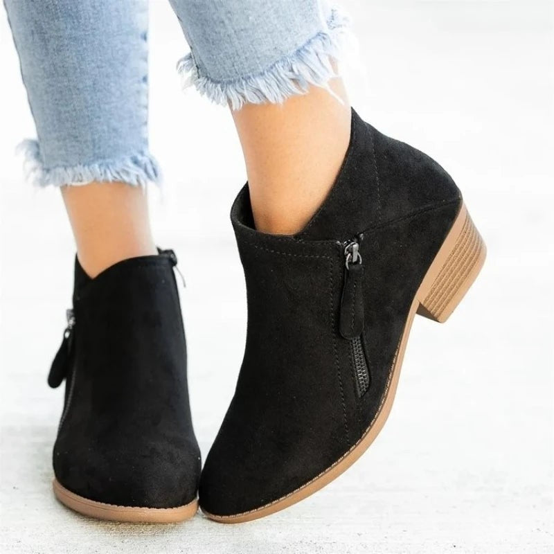 Capucine | Wide-Toe Low Ankle Boots