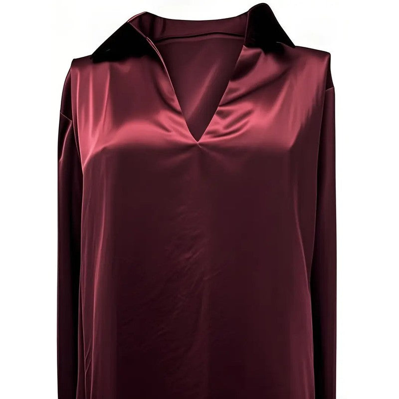 Anna | Soft Structured V-Neck Blouse