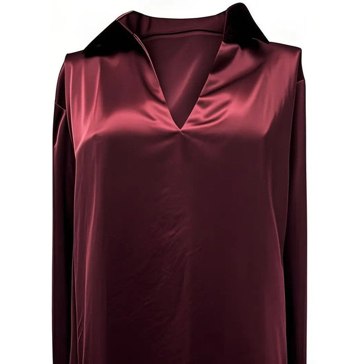 Anna | Soft Structured V-Neck Blouse