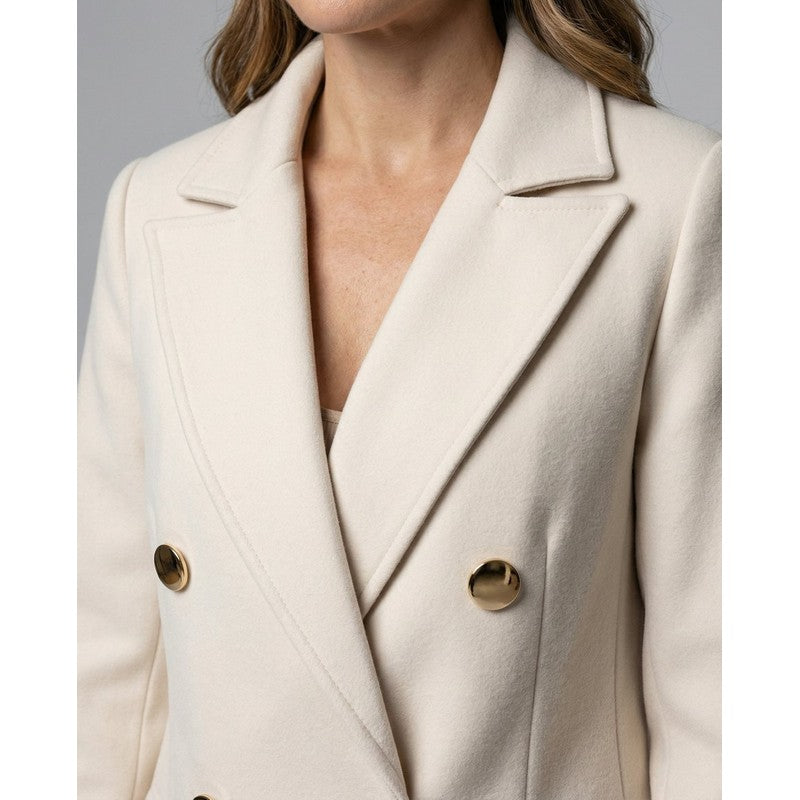 Emeline | Tailored Double-Breasted Longline Coat
