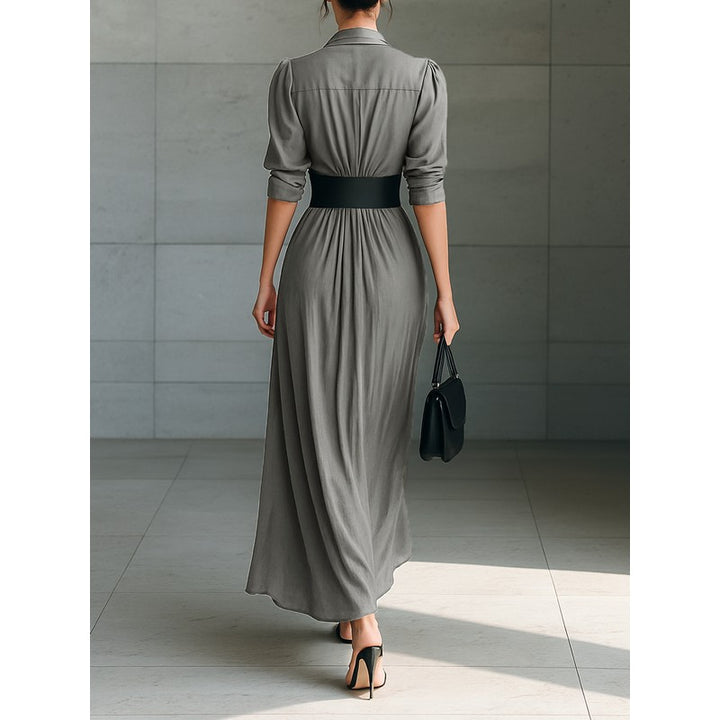 Zahara | Pleated Draped Maxi Dress
