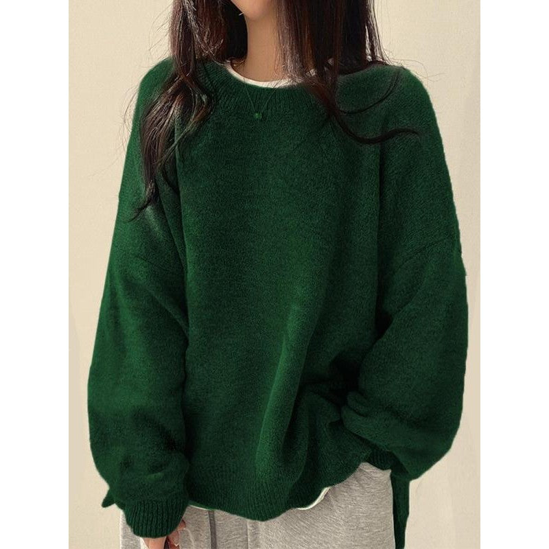Vida | Oversized Crew Neck Sweater