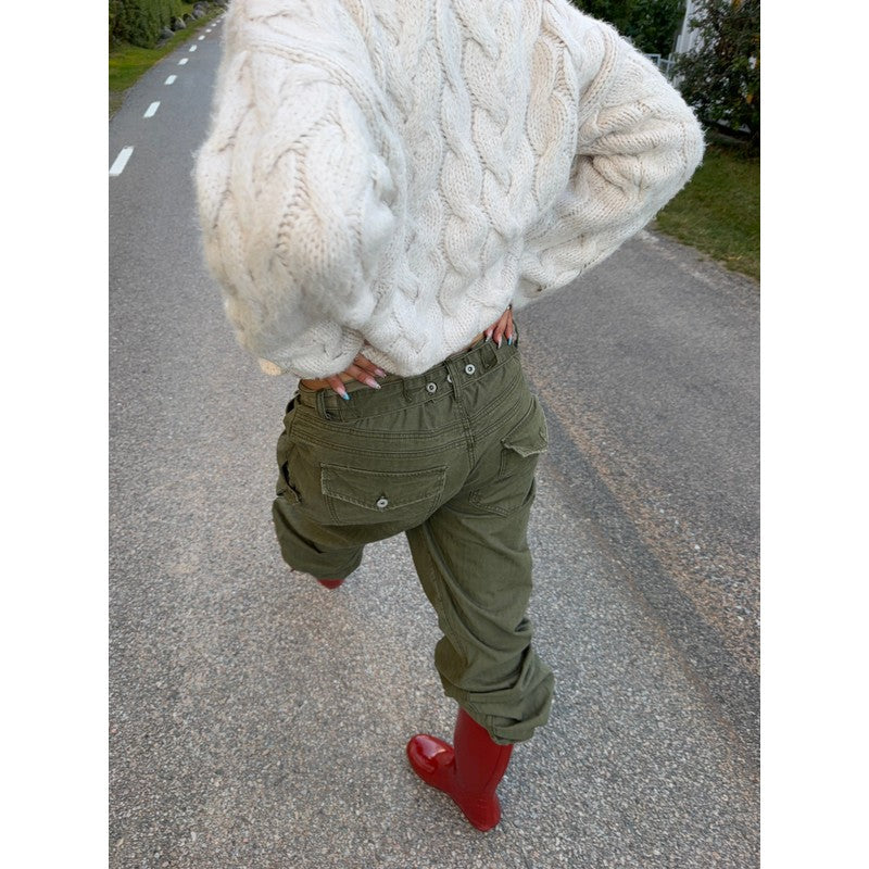 Evelyn | Vintage-Inspired Oversized Cable Knit Sweater