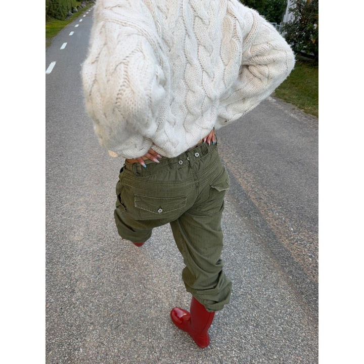 Evelyn | Vintage-Inspired Oversized Cable Knit Sweater