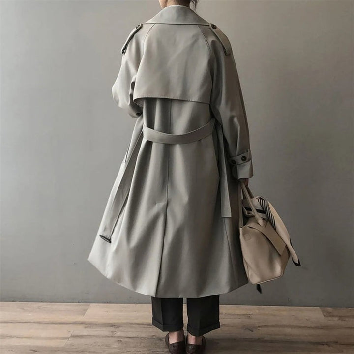 Katherine | Double-Breasted Long Trench Coat