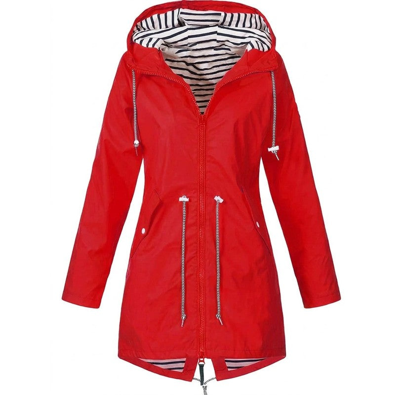 Women Coat | Margaret Hooded Drawstring Silhouette