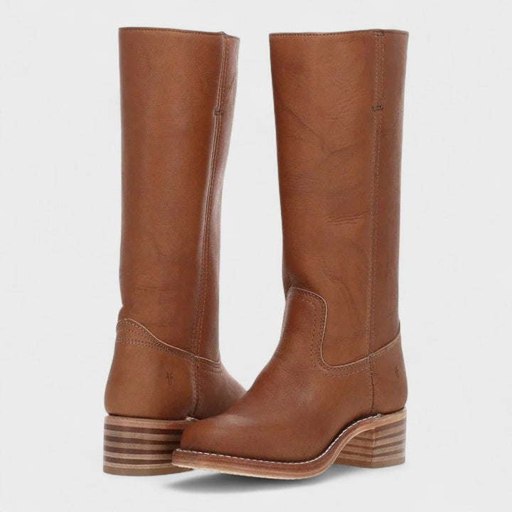 Women Knee-High Distressed Boots