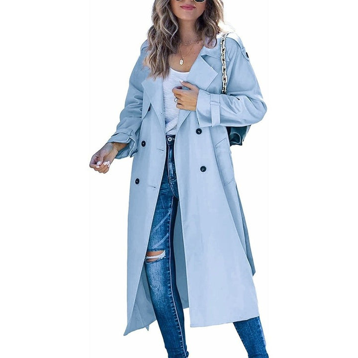 Juliet | Double-Breasted Belted Longline Trench Coat