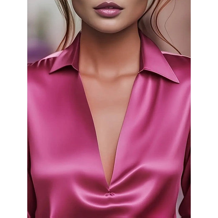 Anna | Soft Structured V-Neck Blouse