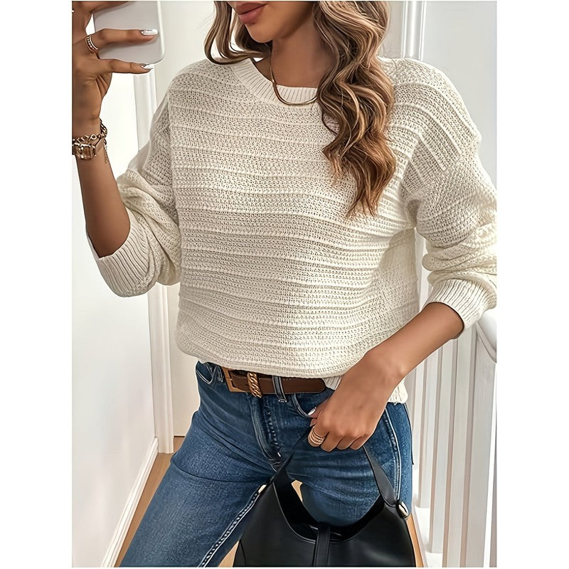 Imogen | Cropped Bow-Back Knit Sweater