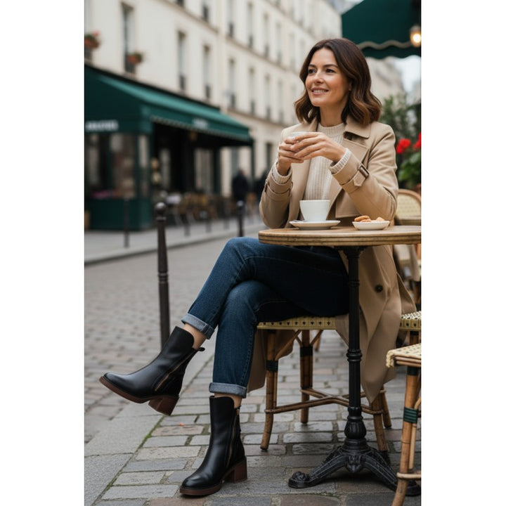 Pernelle | Square Heel Ankle Boots