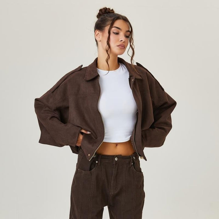 Women Bomber Jacket | Oversized Cropped Style