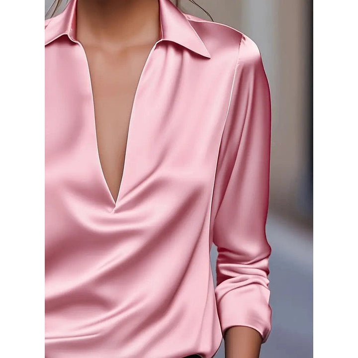 Anna | Soft Structured V-Neck Blouse