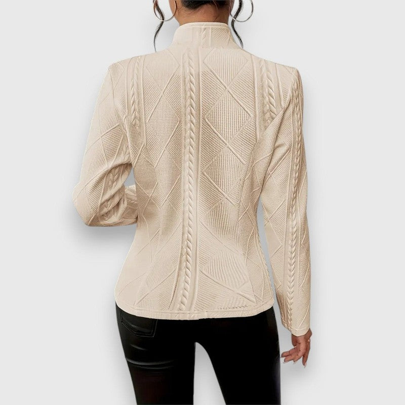 Loretta | Button-Front Textured Cardigan
