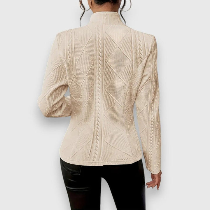 Loretta | Button-Front Textured Cardigan